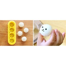 이홈베이킹 미니주먹밥틀 + 펀치 세트, 혼합색상, 1세트