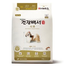 건강백서 전연령 시츄 건식사료, 3.9kg, 1개