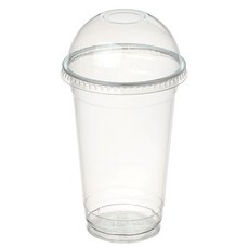 커피촌 투명 PET 아이스컵+돔뚜껑 470ml, 100개입, 1세트