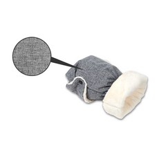 마니또 코지 유모차 핸드머프 멜란지 분리형, Black Grey, 1세트