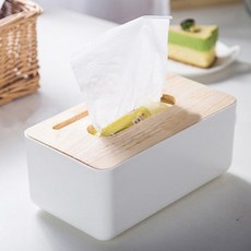 우드두칸 휴지케이스, 화이트, 1개