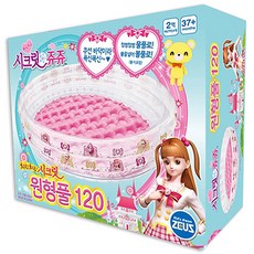 제우스 시크릿쥬쥬 원형풀장 4인, 혼합 색상, 1개