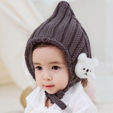 엠케이 유아용 곰돌이 요정 니트보넷