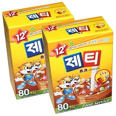 제티 쵸코렛맛 코코아분말, 17g, 80개입, 2개