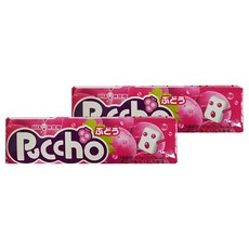 푸쵸 스틱 캔디 그레이프, 50g, 2개