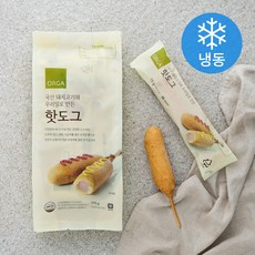 올가 핫도그 (냉동), 75g, 5개