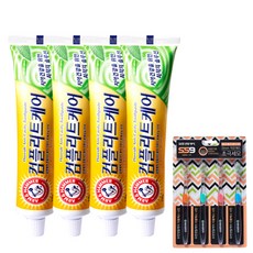 유한양행 암앤해머 컴플리트케어 치약 178g x 4p + 더블 에스나인 칫솔 4p, 1세트