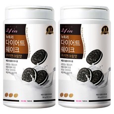투에니포 뉴트리 다이어트 쉐이크 쿠키앤크림맛 다이어트쉐이크, 750g, 2개