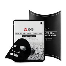 SNP 숯 미네랄 블랙 앰플 마스크