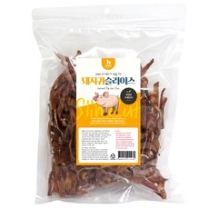 웁스 애견용 돼지귀 간식 육포, 500g, 1개