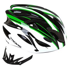 트로비스 SAFE 자전거 헬멧 + 썬바이저 화이트