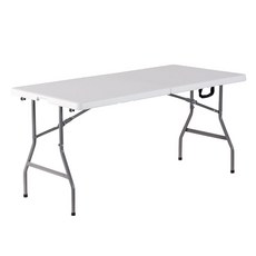 접이식 테이블-추천-오에이데스크 브로몰딩 테이블 1520 접이식, 화이트
