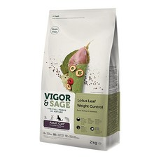 비고앤세이지 로터스 리프 웨이트컨트롤 어덜트 캣 사료, 2kg, 1개