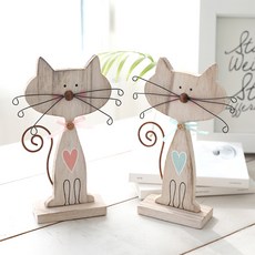 행복한마을 데이트 냥이 선반장식, 혼합 색상