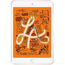 Apple iPad mini 5세대, Wi-Fi+Cellular, 64GB, 골드, LGU+ 유심 포함