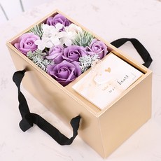 메이코글로벌 비누꽃 용돈박스1, 퍼플