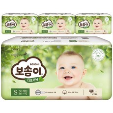 보솜이 디오가닉 18년형 밴드형 기저귀, 200매, 소형(S)