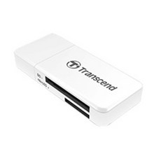 트랜센드 USB 3.0 카드리더기, TS-RDF5W, 화이트