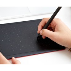 와콤 One By Wacom 중형 펜 타블렛 CTL-672/K0-CX, Black + Red