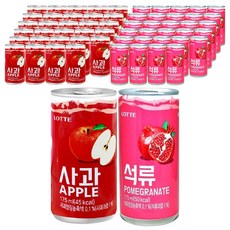 롯데 사과 음료 175ml x 30p + 석류 음료 175ml x 30p, 1세트