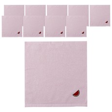 송월타월 캐릭터 고리타올 시즌2, 분홍(수박), 10개
