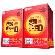 종근당건강 쌩쌩 비타민D 2000IU, 60정, 2개
