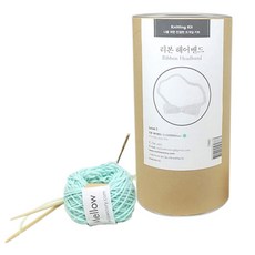 멜로우 리본 헤어밴드 DIY 만들기, 민트, 1개