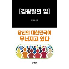 [문이당]김광일의 입 : 당신의 대한민국이 무너지고 있다 (양장), 문이당, 김광일