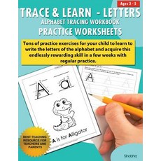 Trace & Learn Letters Alphabet Tracing Workbook Practice Worksheets: Daily Practice Guide for Pre-K Ch..., Createspace Independent Publishing Platform