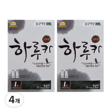 동국제약 하루카 염색약, 7호 흑갈색, 4개