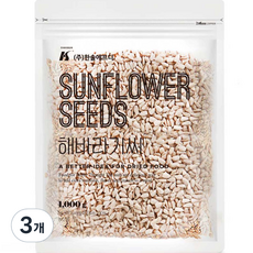 한솔에프디 해바라기씨, 1kg, 3개