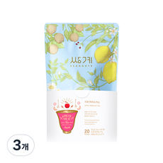 쌍계명차 프루트 허그 파우치 사과히비스커스, 1.5g, 20개입, 3개