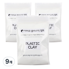 이야코 플라스틱 점토 200g, 9개