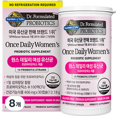 가든오브라이프 닥터포뮬레이티드 원스 데일리 여성 유산균 30p, 30정, 8개