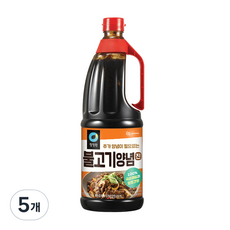 청정원 불고기양념 진, 2kg, 5개