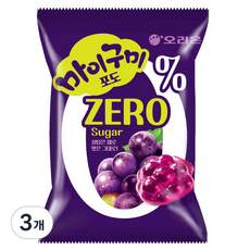 오리온 마이구미 포도 ZERO Sugar, 3개, 54g