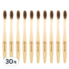 애드퓨어 대나무 칫솔 개별포장 11 브라운