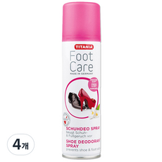 티타니아 신발냄새 탈취제 스프레이 본품, 200ml, 4개