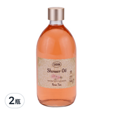 SABON 法製 沐浴油 玫瑰茶語, 500ml, 2瓶