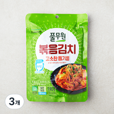 풀무원 들기름 볶음김치, 190g, 3개
