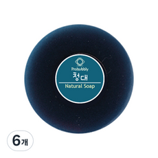 프로버블리 청대 중성 비누 에센스 바, 110g, 6개 - 청대가루