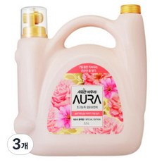 AURA 섬유유연제 피오니블러썸, 3개, 5.5L