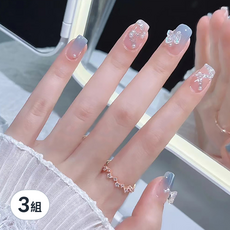 Paula's Nail 寶拉美甲 美甲貼片, CP89-063, 蝴蝶裝飾, 3組, 星月蝴蝶貓眼美甲