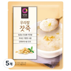 청정원 우리쌀 잣죽, 60g, 5개