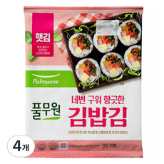 풀무원 김밥김 10p, 20g, 4개 20g, 4개