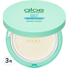 홀리카홀리카 알로에 마일드 선쿠션 SPF50+ PA++++, 25g, 3개