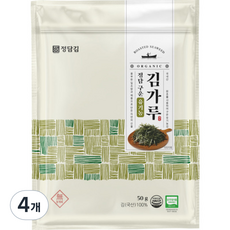 정담김 구운 유기농 김가루, 4개, 50g, 김맛
