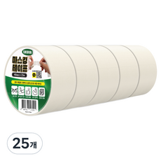 스코라 종이 마스킹 테이프 화이트 48mm x 15m, 25개