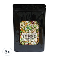 스쿨아이 국내산 현미 분말 생, 1.2kg, 3개