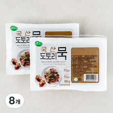 맑은물에 국산 도토리묵, 300g, 8개